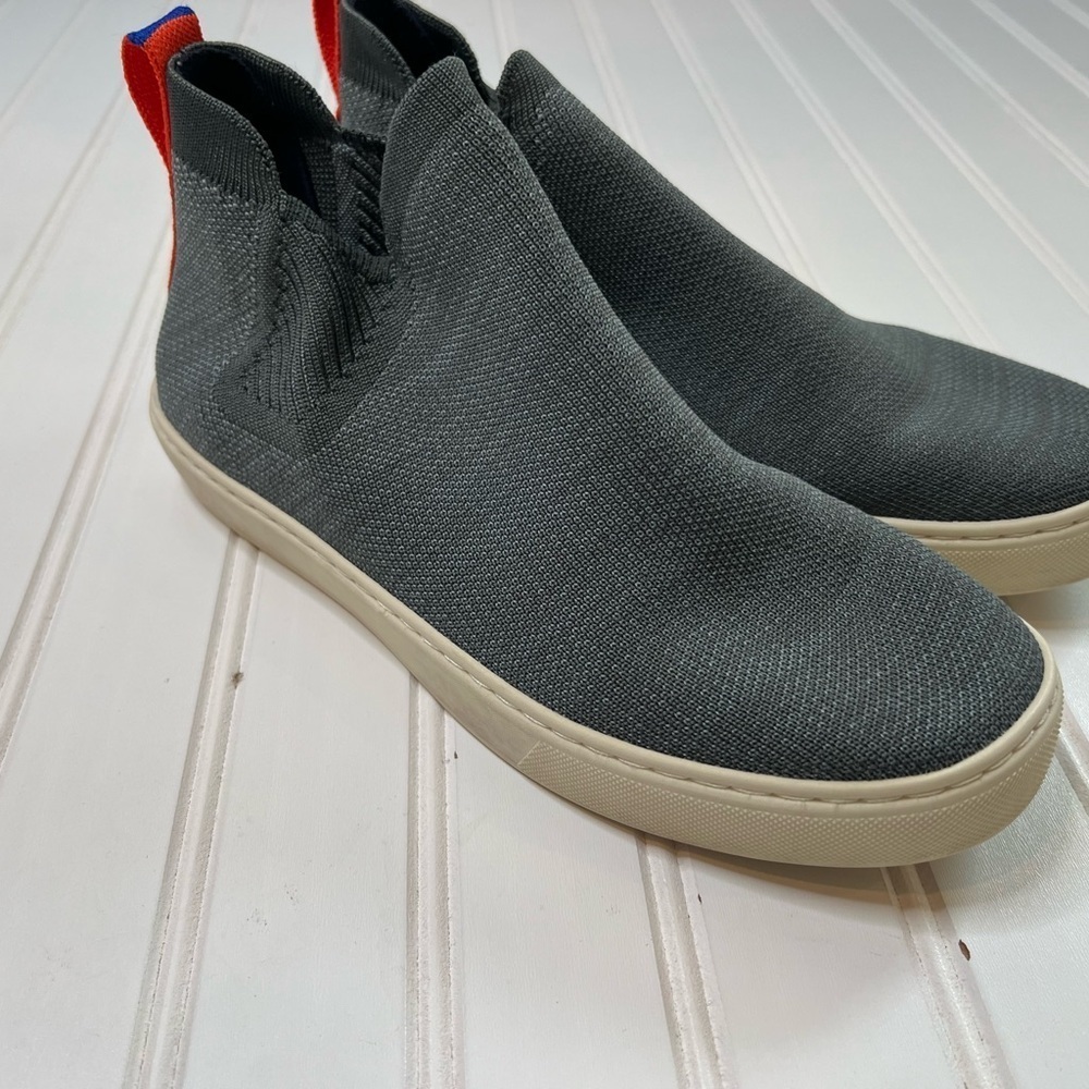 Rothy’s The Chelsea Sneaker Boot Fog Melange 8 Women Gray 1405